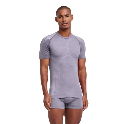 Falke Funktions-Tshirt Wool-Tech Light (komfortable Passform) Kurzarm grau Herren