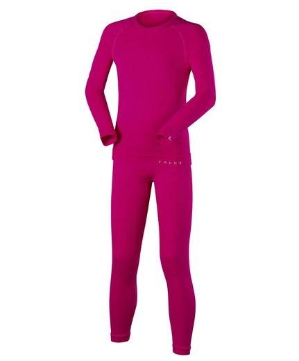 Falke Funktionsunterwäsche-Set Maximum Warm (Langarmshirt und lange Hose) berrypink Kinder