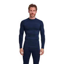 Falke Funktionsunterwäsche Langarmshirt Maximum Warm (maximale Bewegungsfreiheit) navyblau Herren