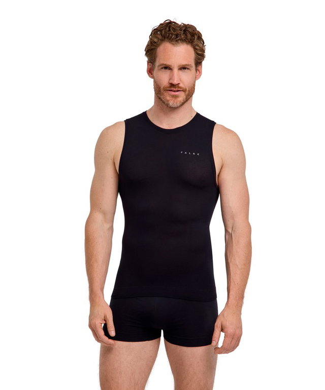 Falke Funktionsunterwäsche Singlet Ultralight Cool (Enge Passform und maximale Bewegungsfreiheit) schwarz Herren