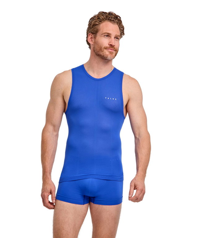 Falke Funktionsunterwäsche Singlet Ultralight Cool (Enge Passform und maximale Bewegungsfreiheit) blau Herren