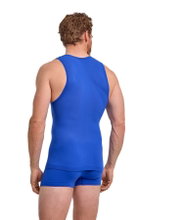 Falke Funktionsunterwäsche Singlet Ultralight Cool (Enge Passform und maximale Bewegungsfreiheit) blau Herren