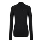 Falke Funktionsunterwäsche Langarmshirt Wool-Tech Half-Zip (hervorragendes Feuchtigkeitsmanagement) schwarz Damen