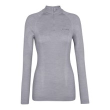 Falke Funktionsunterwäsche Langarmshirt Wool-Tech Half-Zip (hervorragendes Feuchtigkeitsmanagement) grau Damen