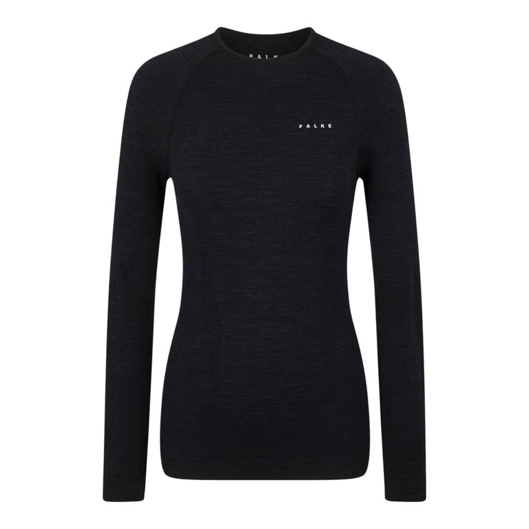 Falke Funktionsunterwäsche Langarmshirt Wool-Tech (hervorragendes Feuchtigkeitsmanagement) schwarz Damen