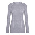 Falke Funktionsunterwäsche Langarmshirt Wool-Tech (hervorragendes Feuchtigkeitsmanagement) grau Damen
