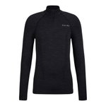 Falke Funktionsunterwäsche Langarmshirt Wool-Tech Half-Zip (hervorragendes Feuchtigkeitsmanagement) schwarz Herren