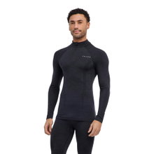 Falke Functional underwear long-sleeve shirt Wool-Tech half-zip (excellent moisture management) black Men's