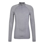 Falke Functional Underwear Long Sleeve Shirt Wool-Tech Half-Zip (excellent moisture management) grey Men
