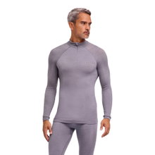 Falke Functional Underwear Long Sleeve Shirt Wool-Tech Half-Zip (excellent moisture management) grey Men