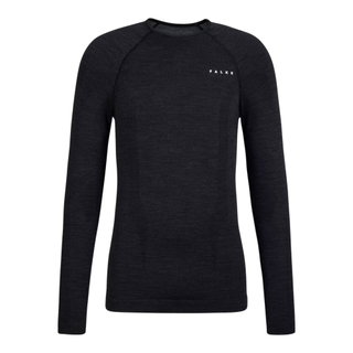 Falke Funktionsunterwäsche Langarmshirt Wool-Tech (hervorragendes Feuchtigkeitsmanagement) schwarz Herren