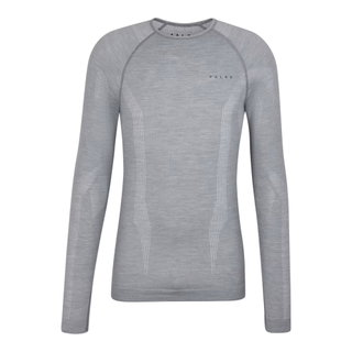 Falke Funktionsunterwäsche Langarmshirt Wool-Tech (hervorragendes Feuchtigkeitsmanagement) grau Herren