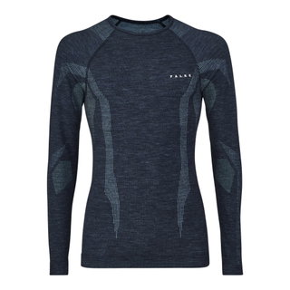 Falke Funktionsunterwäsche Langarmshirt Wool-Tech (hervorragendes Feuchtigkeitsmanagement) spaceblau Herren