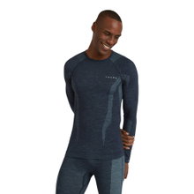Falke Funktionsunterwäsche Langarmshirt Wool-Tech (hervorragendes Feuchtigkeitsmanagement) spaceblau Herren