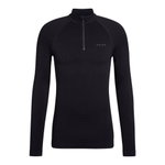 Falke Funktionsunterwäsche Langarmshirt Maximum Warm Half-Zip (maximale Bewegungsfreiheit) schwarz Herren