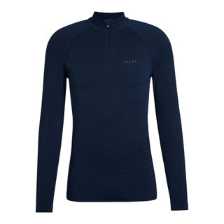 Falke Funktionsunterwäsche Langarmshirt Maximum Warm Half-Zip (maximale Bewegungsfreiheit) navyblau Herren