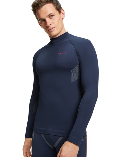 Falke Funktionsunterwäsche Langarmshirt Maximum Warm (maximale Bewegungsfreiheit) spaceblau Herren