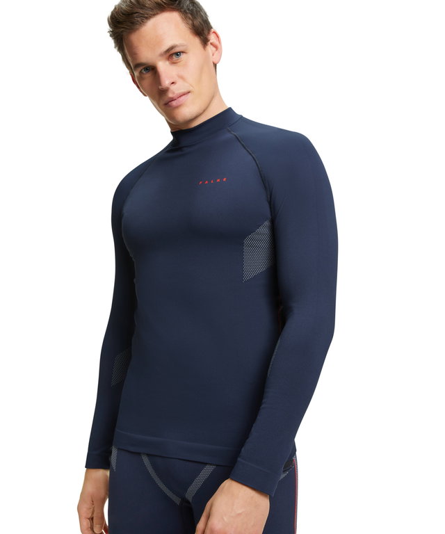 Falke Funktionsunterwäsche Langarmshirt Maximum Warm (maximale Bewegungsfreiheit) spaceblau Herren
