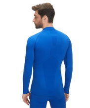 Falke Funktionsunterwäsche Langarmshirt Warm (perfekte Feuchtigkeits - und Temperaturregulierung) blau Herren