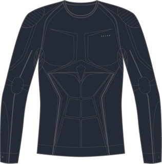 Falke Funktionsunterwäsche Langarmshirt Maximum Warm (isolierend und warm) spaceblau Herren