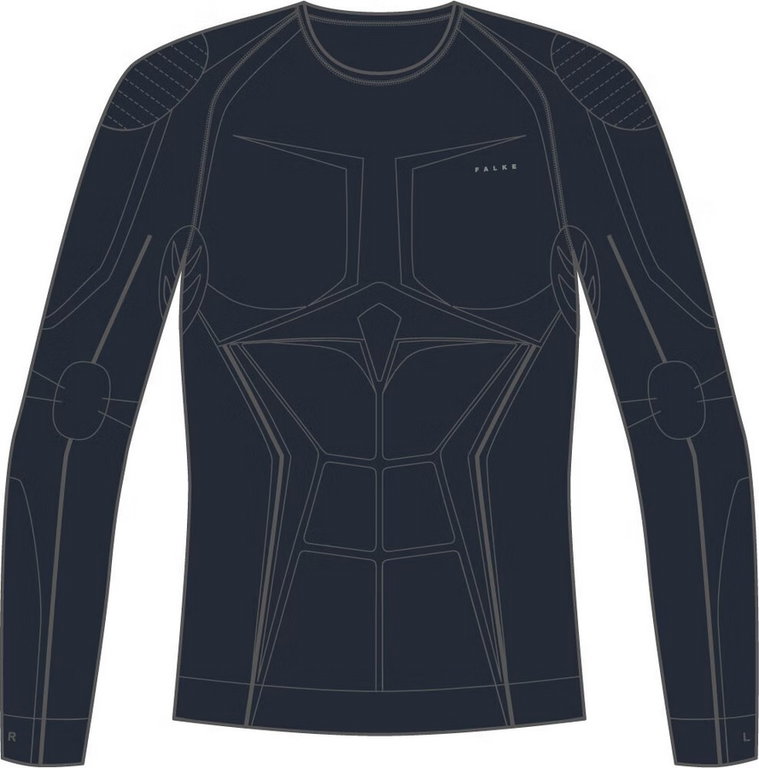 Falke Funktionsunterwäsche Langarmshirt Maximum Warm (isolierend und warm) spaceblau Herren