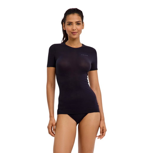 Falke Funktionsunterwäsche Kurzarmshirt Ultralight Cool (Feuchtigkeits- und Temperaturregulierung) schwarz Damen