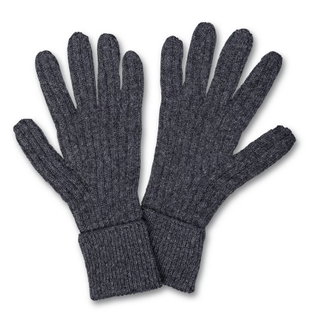 Falke gloves (100% virgin wool) dark grey - ladies/men - 1 pair
