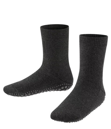 Falke Kapcie Catspads (ocieplająca wełna merino) asfaltowoszary dziecięce