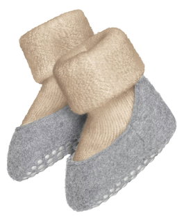 Falke Hausschuhe Cosyshoe (wärmende Merinowolle) sandbraun Babys/Kleinkinder