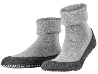 Falke Hausschuhe Cosyshoe (weiche Merinowolle) hellgrau Damen/Herren