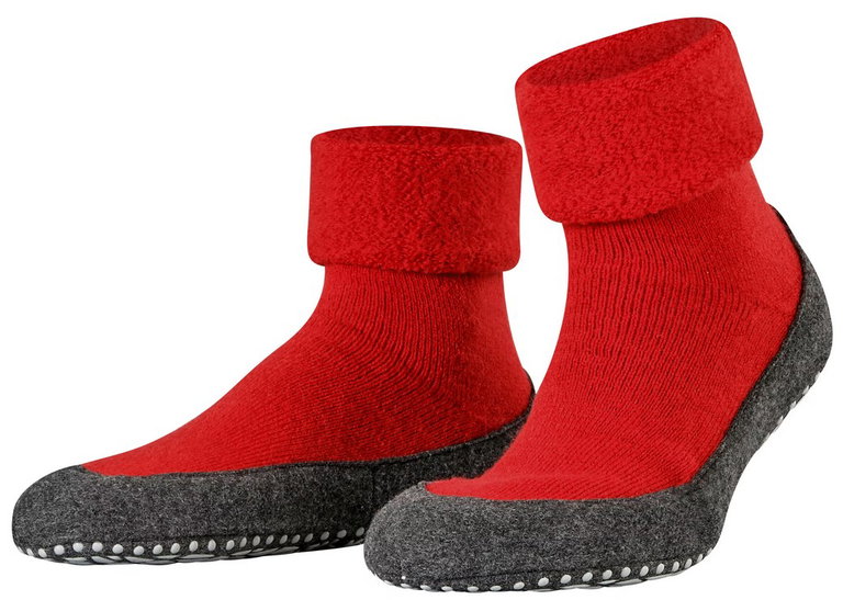 Falke Hausschuhe Cosyshoe (weiche Merinowolle) rot Damen/Herren
