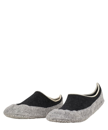 Falke Hausschuhe Cosyshoe (weiche Merinowolle) schwarzgrau Damen