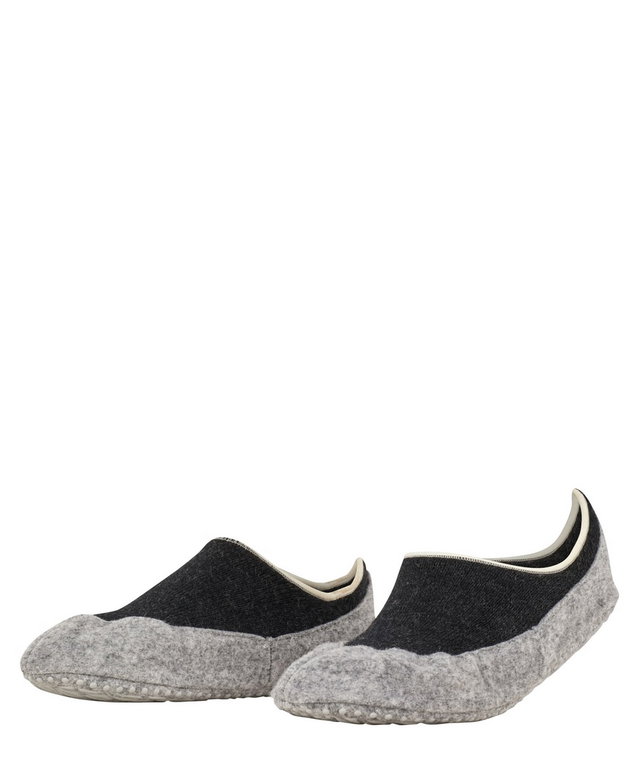 Falke Hausschuhe Cosyshoe (weiche Merinowolle) schwarzgrau Damen