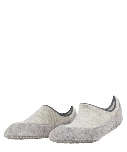 Falke Hausschuhe Cosyshoe (weiche Merinowolle) beige/grau Damen
