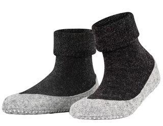 Falke Hausschuhe Cosyshoe (weiche Merinowolle) anthrazitgrau Damen