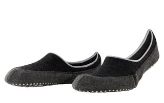 Falke Hausschuhe Cosyshoe Füsslinge (wärmende Merinowolle) schwarz Herren