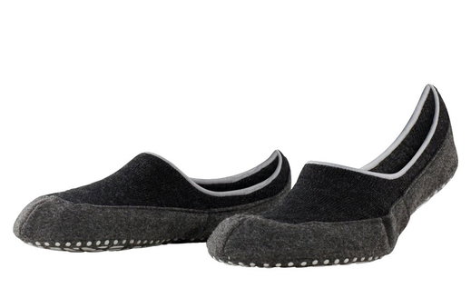 Falke Hausschuhe Cosyshoe Füsslinge (wärmende Merinowolle) schwarz Herren