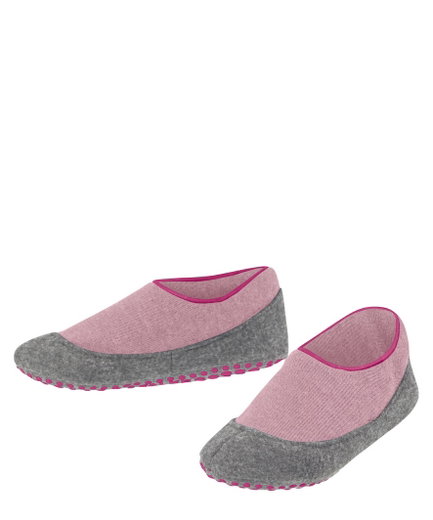 Falke Hausschuhe Cosyshoe (wärmende Merinowolle) pink/grau Kinder
