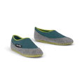Falke Kapcie Cosyshoe (ocieplająca wełna merino) niebiesko-zielony/szary dziecięce