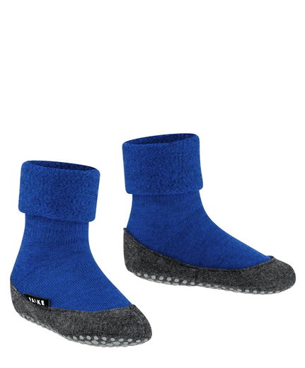 Falke Hausschuhe Cosyshoe Minis (leichte, wärmende Merinowolle) kobaltblau Kinder