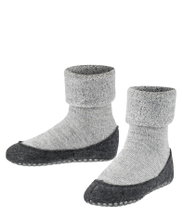 Falke Slippers Cosyshoe Minis (light, warming Merino wool) light grey Kids