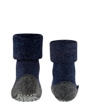 Falke Slippers Cosyshoe Minis (light, warming Merino wool) dark blue Kids