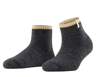 Falke Cosyshoe Plush Slippers (warming material) dark grey ladies