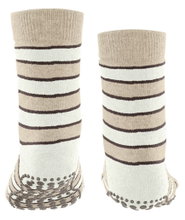 Falke Slippers Simple Stripes (Cotton Blend) Sand Brown Children
