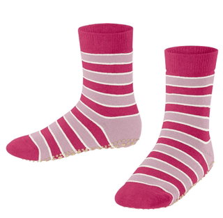 Falke Hausschuhe Simple Stripes (Baumwolle-Mischung) fuchsia Kinder