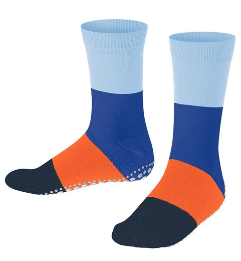 Falke Hausschuhe Summer (Baumwolle-Mischung) blau/orange Kinder