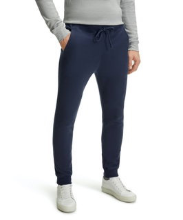 Falke Spodnie dresowe Classic (Bawełna, nowoczesny wygląd, komfortowe) długie spaceblau męskie