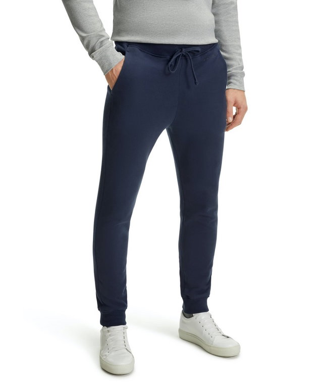 Falke Jogginghose Classic (Baumwolle, moderner Look,komfortabel) lang spaceblau Herren