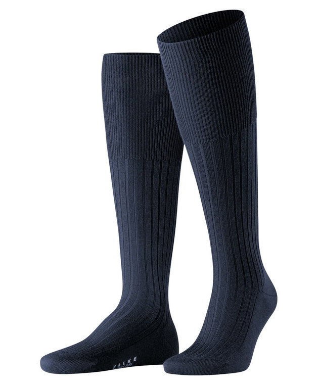 Falke Kniestrümpfe Bristol Pure (klimaregulierende Merinowolle) navyblau Herren - 1 Paar