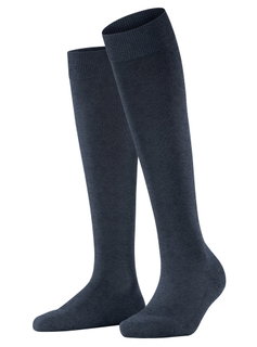 Falke Kniestrümpfe ClimaWool (feuchtigkeitsregulierend, Merinowolle) navyblau Damen - 1 Paar